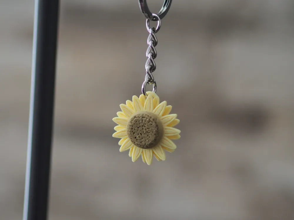 Sunflower Keychain