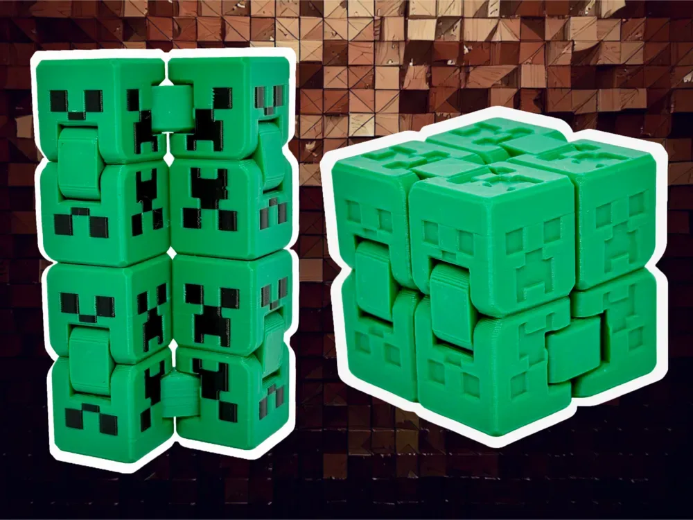Minecraft Pattern Fidget Cube